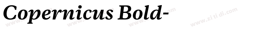 Copernicus Bold字体转换 Copernicus Bold字体转换